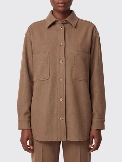 Max Mara Shirt Woman Color Beige In Brown