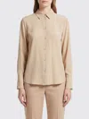 Max Mara Beige Regular Solid Shirt In Nude