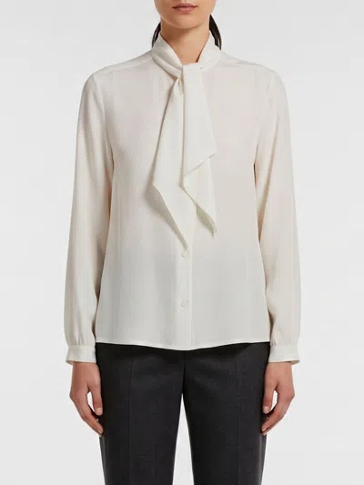 Max Mara Shirt Woman Color White In Multi