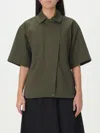 Max Mara Button Detailed Short In Green