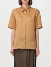 Max Mara Shirt Woman Leather In Multi
