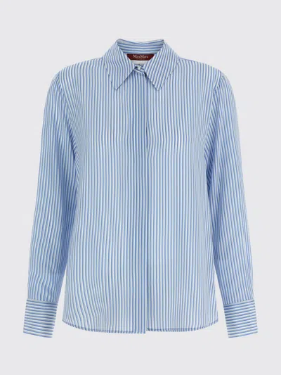 Max Mara Studio Shirt Woman In Blue