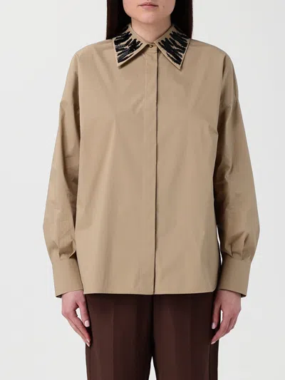 Max Mara Shirt  Woman Color Beige In Nude