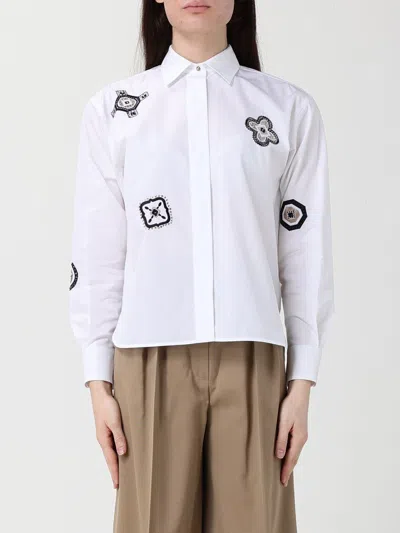 Max Mara Shirt Woman  In White