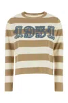 Max Mara Multicolor Embroidered Wool Sweater In Multi