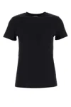 Max Mara T-shirt Papaia In Cotone Nero Donna