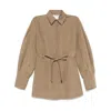 Max Mara Long Sleeve Casual Jacket In Brown
