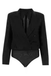 Max Mara Women's Wool Mirra Bodysuit In Black