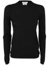 Max Mara Crewneck Knitted Jumper In Black