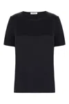 Max Mara Cosmo Interlock T-shirt In Black