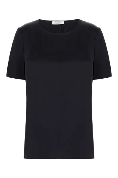 Max Mara Cosmo Interlock T-shirt In Black