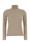 Max Mara Cashmere Yarn Turtleneck In Neutral