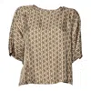 Max Mara Top Woman In Brown