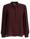 Max Mara Shirts In Burgundy