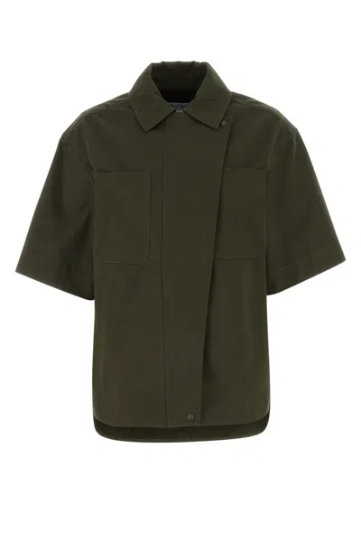 Max Mara Mela Zip-front Shirt In Green
