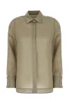 Max Mara Nola Shirt And Blouse Green In Kaki