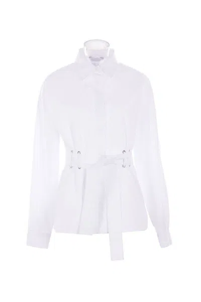 Max Mara Shirts In Optical White