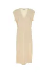 Max Mara Embellished Sleeves Cotton Blouse In Yellow