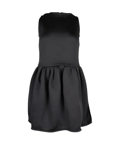 Max Mara Shock Jersey Mini Dress In Black Polyester