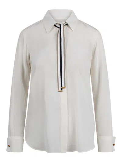 Max Mara Shool With Cravatino Apollo In White