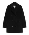 Max Mara Short 101801 Icon Coat In Black