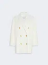 Max Mara Orma Double-breasted Wool And Cashmere-blend Felt Coat In White