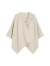 Max Mara Short Cape With A Rectangular Design In Pink