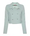 Max Mara Short Casual Jacket In Green