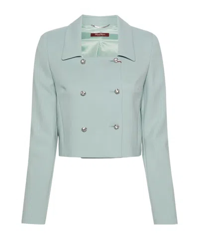 Max Mara Short Casual Jacket In Green