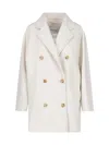 Max Mara Orma Double-breasted Wool And Cashmere-blend Felt Coat In Neutral