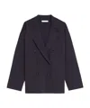Max Mara Short Double-breasted Jacket In Black