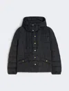 Max Mara Short Down Jacket In Water-repellent Taffeta In Black