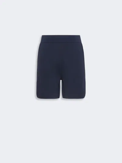 Max Mara Short En Fil Crêpe In Blue