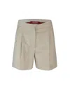 Max Mara Favilla Shorts In Gold Twill In 001