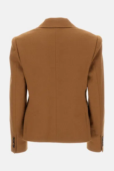 Max Mara Short Jacket In Brown
