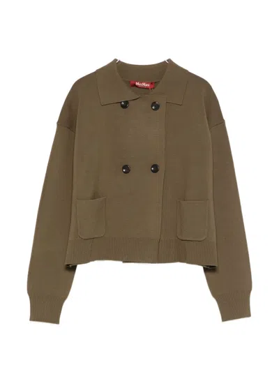 Max Mara Short Jacket In Green