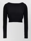Max Mara Angri Rib Knit Wool Crop Sweater