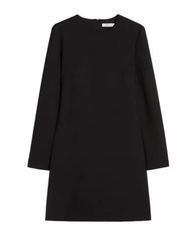 Max Mara Short Knitted Dress In Black