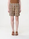 Max Mara Short Woman Tobacco In Tobacco