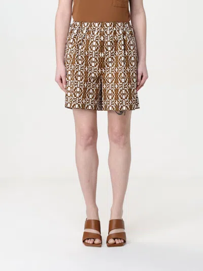 MAX MARA SHORT MAX MARA WOMAN COLOR TOBACCO,426226094