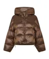 Max Mara Short Puffer Jacket In Multi
