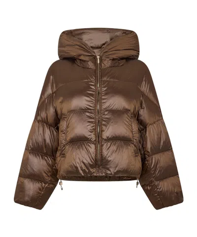 Max Mara Short Puffer Jacket In Multi