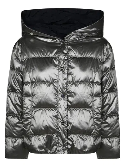 MAX MARA SHORT QUILTED PUFFER JACKET WITH HOOD