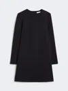 Max Mara Short Scuba Jersey Dress In Black