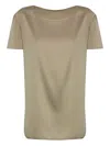 Max Mara Short-sleeve Blouse In Gray