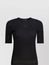 Max Mara Short Sleeve Crew Neck Plain T-shirt