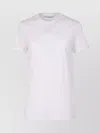 Max Mara Short Sleeve Crew Neck Top In White