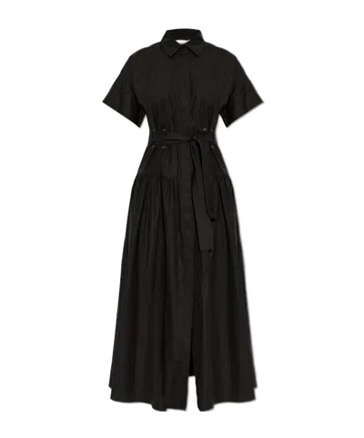 Max Mara Short Sleeve Dress In Black