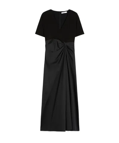 Max Mara Short Sleeve Dress In Black
