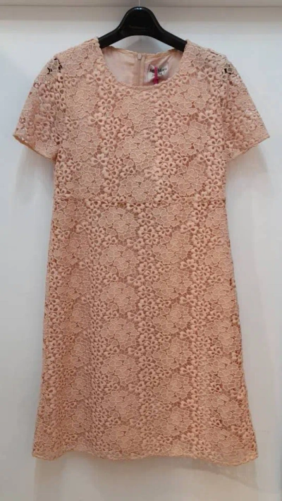 Max Mara Short Sleeve Dress In Brown
